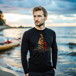 Retro Upper Peninsula Kayaking T-Shirt