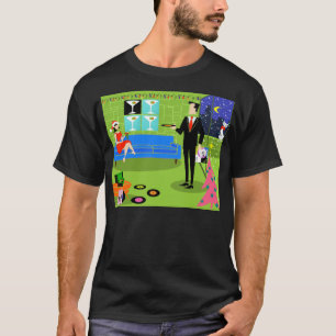 Retro Urban Christmas Couple T-Shirt