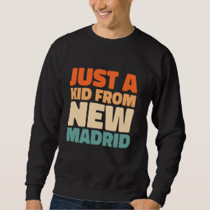 Retro Us City American Just A Kid From Missouri Ne Sweatshirt