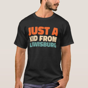 Retro Us City Just A Kid From West Virginia Lewisb T-Shirt