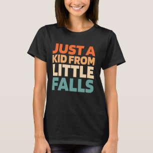 Retro Us City Usa Just A Kid From Minnesota Little T-Shirt