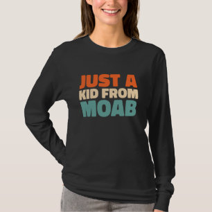 Retro Us City Vintage American Just A Kid From Uta T-Shirt