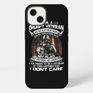Retro US Flag Veteran Day Dont Mess With My Flag P iPhone 13 Case