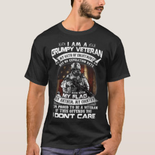 Retro US Flag Veteran Day Dont Mess With My Flag P T-Shirt