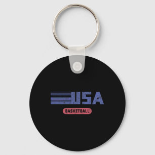 Retro Usa 2020 Team American Basketball Vintage Key Ring