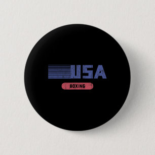 Retro Usa 2020 Team American Boxing Vintage 6 Cm Round Badge