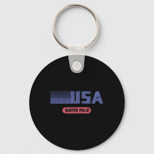 Retro Usa 2020 Team American Water Polo Vintage Key Ring