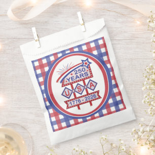 Retro USA 250th Anniversary Marquee Sign 1776-2026 Favour Bags