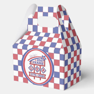 Retro USA 250th Anniversary Marquee Sign 1776-2026 Favour Box