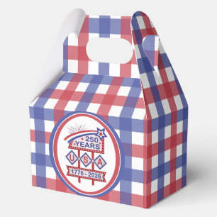 Retro USA 250th Anniversary Marquee Sign 1776-2026 Favour Box