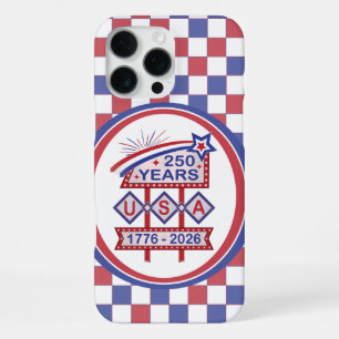 Retro USA 250th Anniversary Marquee Sign 1776-2026 iPhone 16 Pro Max Case