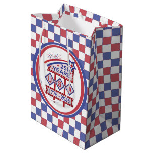Retro USA 250th Anniversary Marquee Sign 1776-2026 Medium Gift Bag