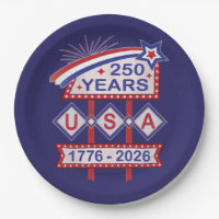 Retro USA 250th Anniversary Marquee Sign 1776-2026