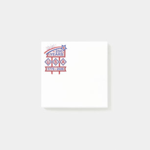 Retro USA 250th Anniversary Marquee Sign 1776-2026 Post-it Notes