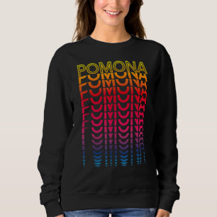 Retro Usa Colourful City Nostalgic Pomona Sweatshirt