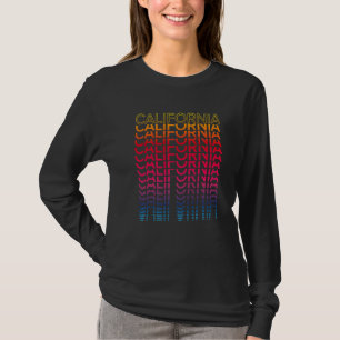 Retro Usa Colourful State Nostalgic California T-Shirt