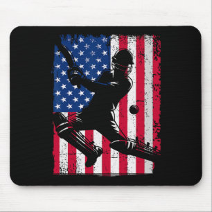 Retro Usa Cricket Jersey America Cricket In Usa  Mouse Pad