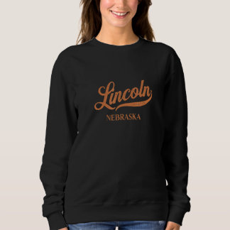 Retro Usa Nebraska State  Vintage Lincoln Sweatshirt