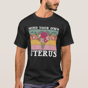 Retro Uterus Support Hysterectomy Recovery Product T-Shirt