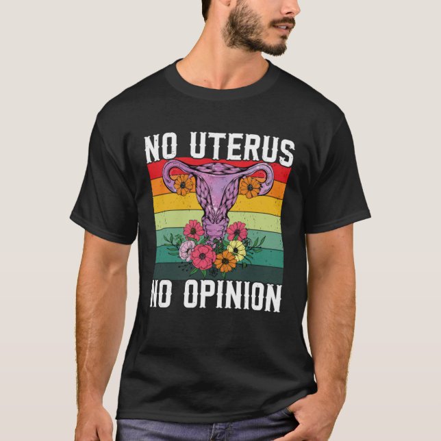 Retro Uterus Support Hysterectomy Recovery Product T-Shirt (Front)