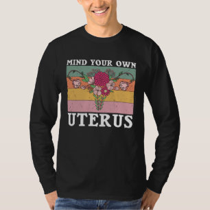 Retro Uterus Support Hysterectomy Recovery Product T-Shirt