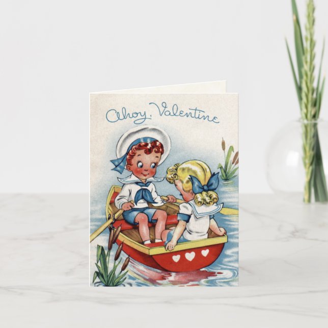 Retro Valentine Card for Kids (Front)