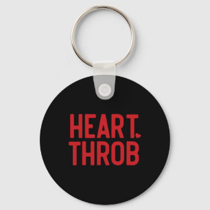Retro Valentine Heart Throb Toddler Boy Valentines Key Ring