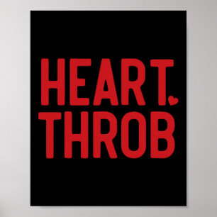 Retro Valentine Heart Throb Toddler Boy Valentines Poster