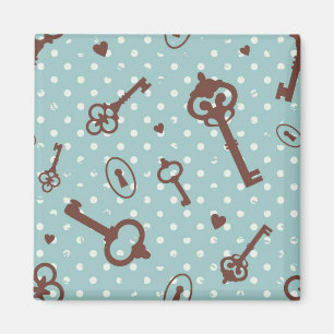 Retro Valentine Keys Magnet