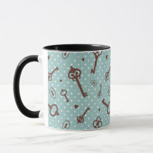 Retro Valentine Keys Mug
