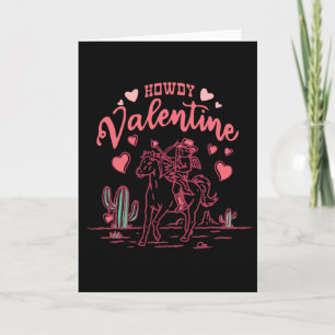 Retro Valentine Western Valentine Apparel Howdy Va Card