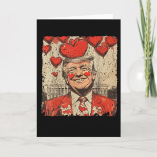 Retro Valentines Day Funny Humorous Trump Is My Va Card