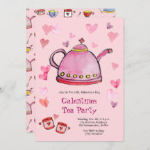 Retro Valentine's Day Galentines Tea Ladies Lunch