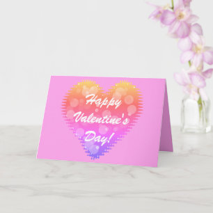 Retro Valentine's Day Heart Card