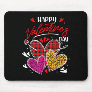 Retro Valentine's Day Heart Valentine Vibes Boys G Mouse Pad