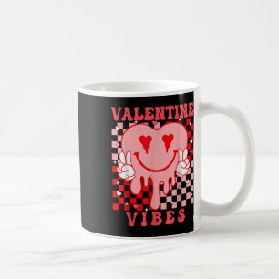 Retro Valentines Day Heart Valentine Vibes Boys Gi Coffee Mug