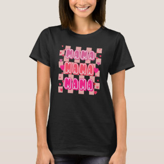 Retro Valentine's Day Mama Family Love Matching Cu T-Shirt