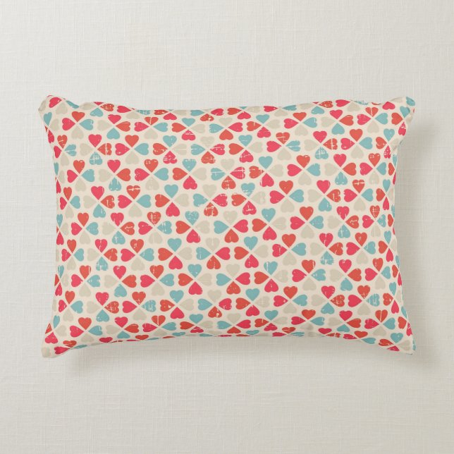 Retro Valentine's Day Pattern Decorative Cushion (Front)