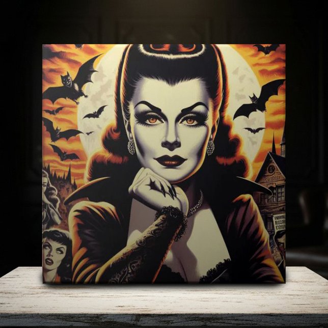 Retro Vampire Woman Tile (Creator Uploaded)