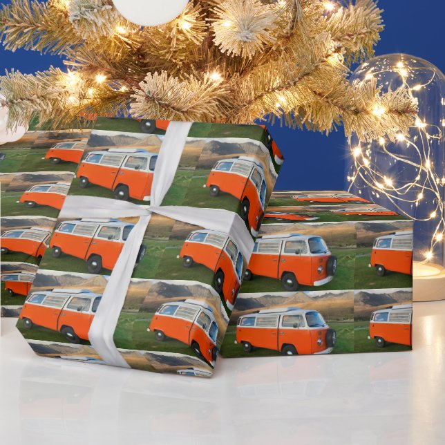 RETRO VAN 1970'S WRAPPING PAPER (Holidays)