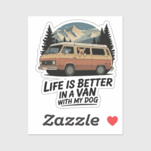 Retro Van Life with Dog Mountain Adventure