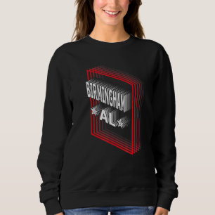 Retro Vaporwave Birmingham Alabama AL Sweatshirt