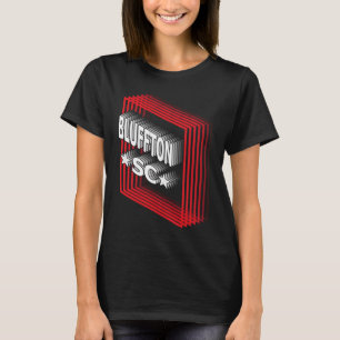 Retro Vaporwave Bluffton South Carolina SC T-Shirt