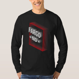 Retro Vaporwave Fargo North Dakota ND T-Shirt