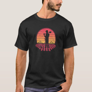 Retro Vaporwave Metal Detecting Dirt Fisherman T-Shirt