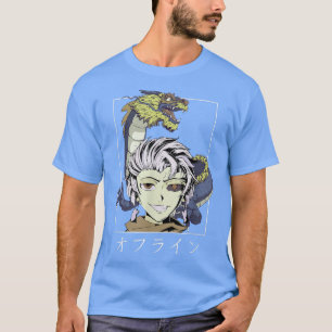 Retro Vaporwave Otaku Japan Anime Dragon Demon Kan T-Shirt