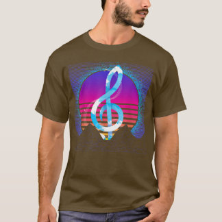 Retro Vaporwave Synthwave Classical Music 90s Treb T-Shirt