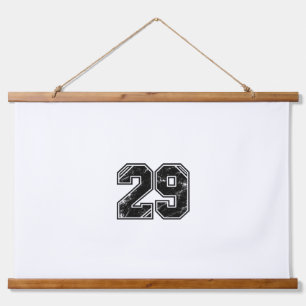 Retro Varsity Number 29 Sports Graphic – Latte Mug Hanging Tapestry