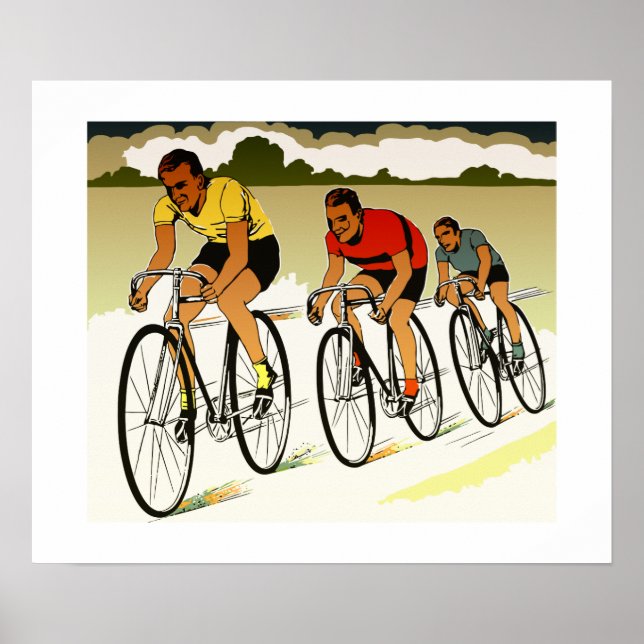 Retro vector art: the race poster (Front)