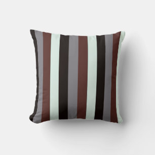 Retro Vertical striped abstract Cushion